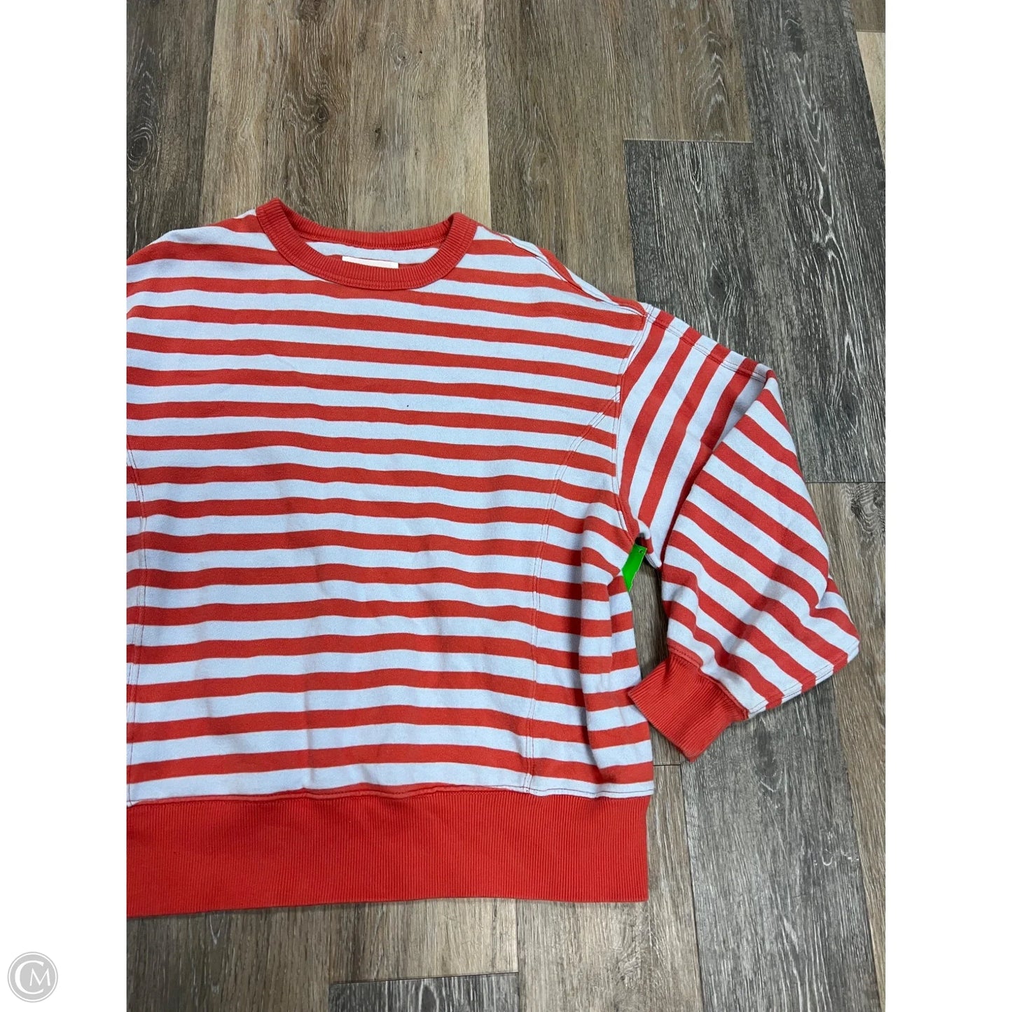 Top Long Sleeve By Aerie In Striped Pattern, Size: Xsp