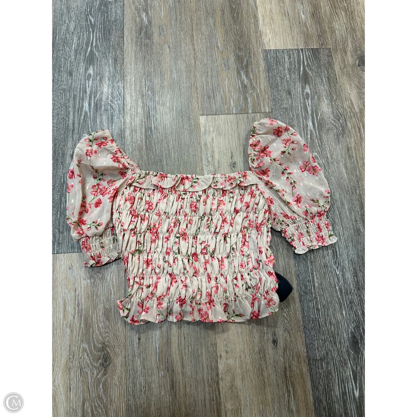 Top Short Sleeve By Happy Girls In Floral Print, Size: 2