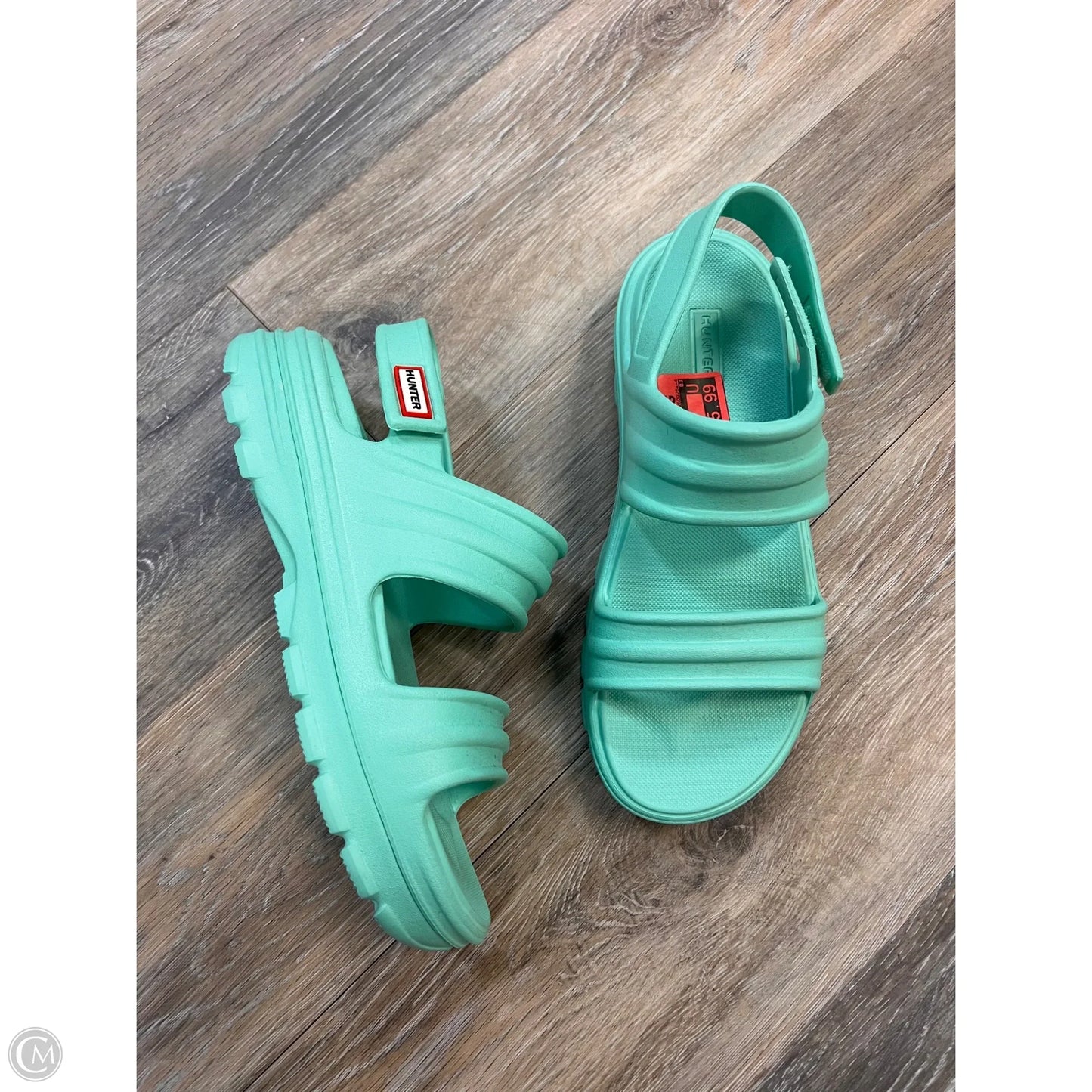 Sandals Flats By Hunter In Teal, Size: 9