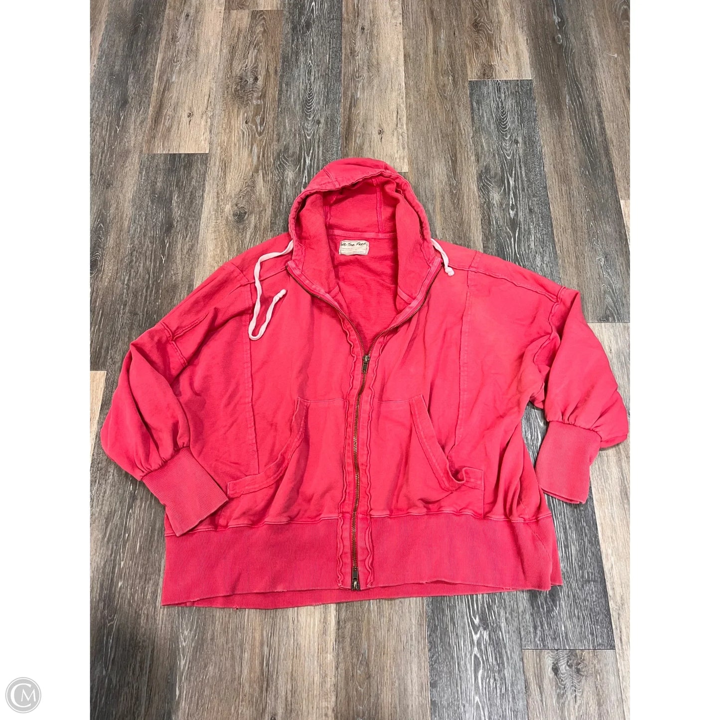 Athletic Sweatshirt Hoodie By We The Free In Red, Size: L