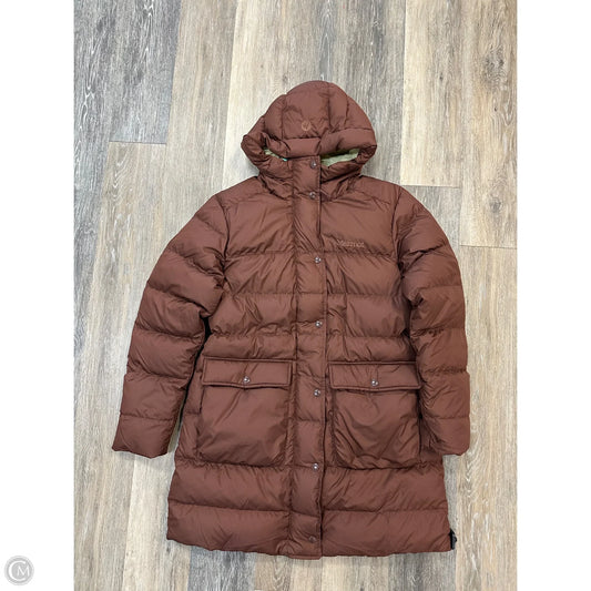 Coat Puffer & Quilted By Marmot In Brown, Size: L