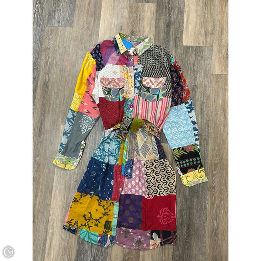 Dress Casual Midi By Ashley Taylor In Multi-colored, Size: M