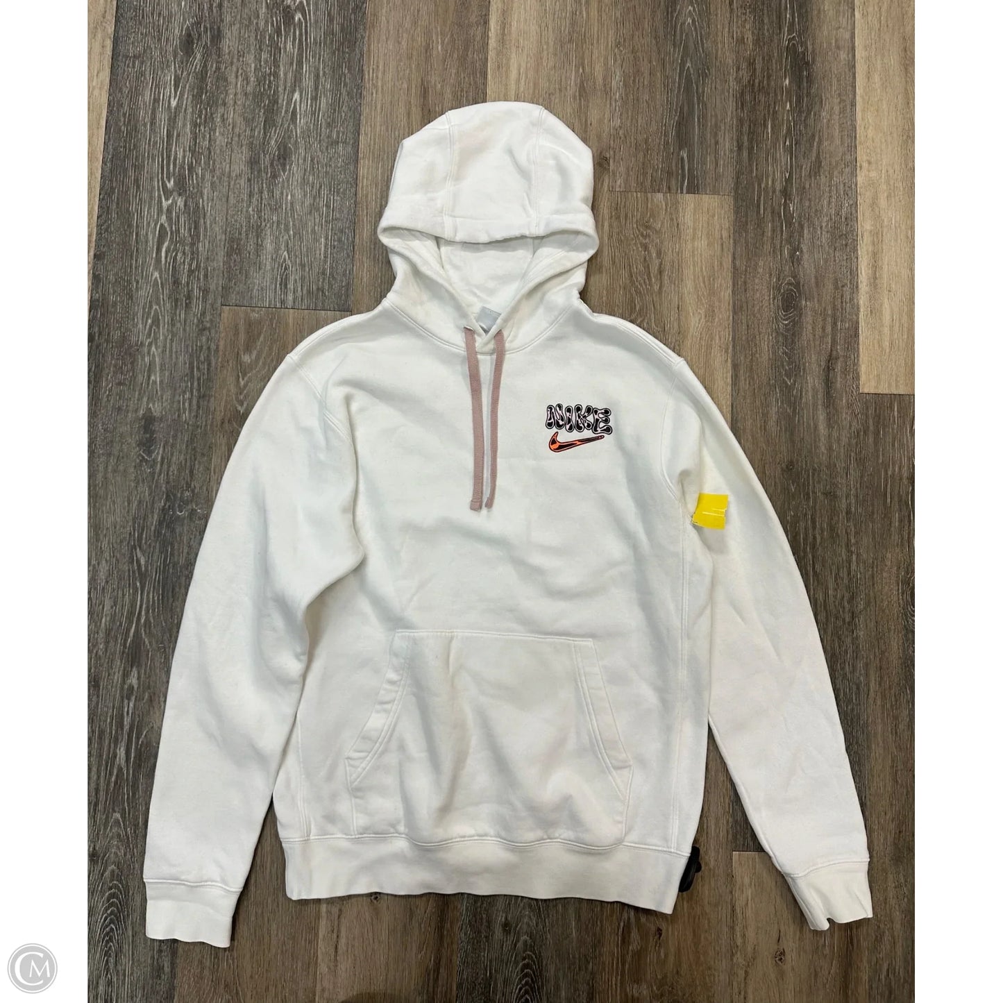 Athletic Sweatshirt Hoodie By Nike Apparel In White, Size: S