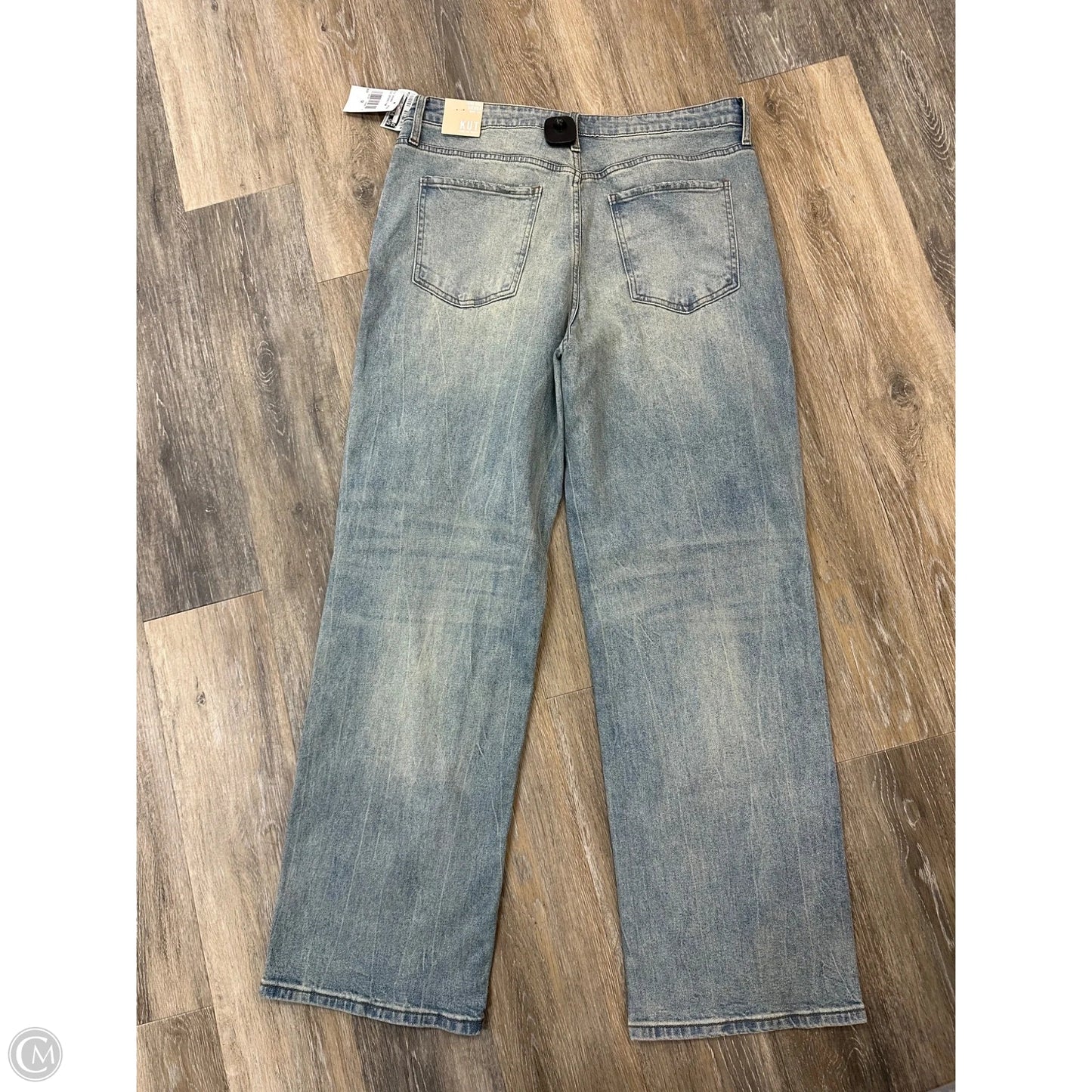 Jeans Wide Leg By Kut In Blue Denim, Size: 12