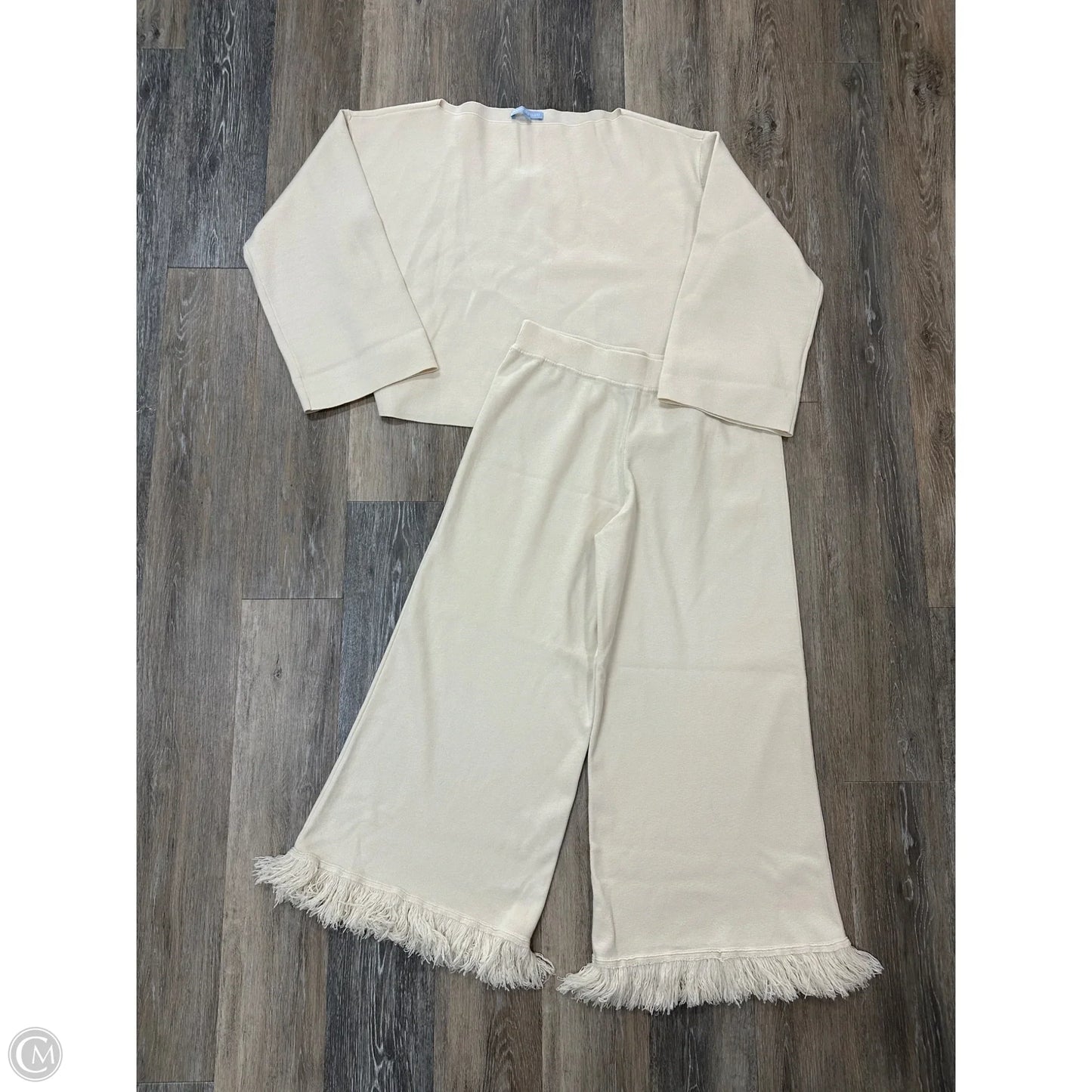 Pants Set 2pc By Antonio Melani In Cream, Size: L