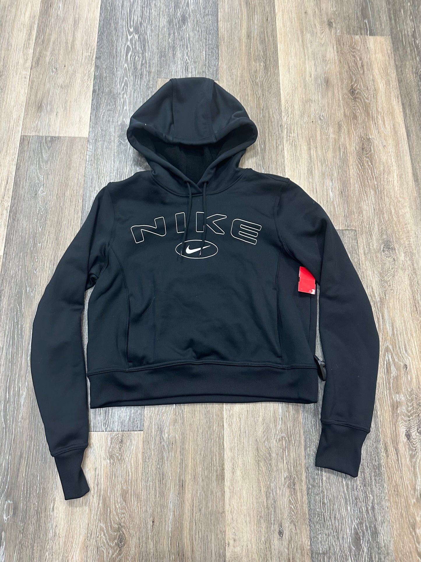 Black Athletic Sweatshirt Hoodie Nike Apparel, Size S
