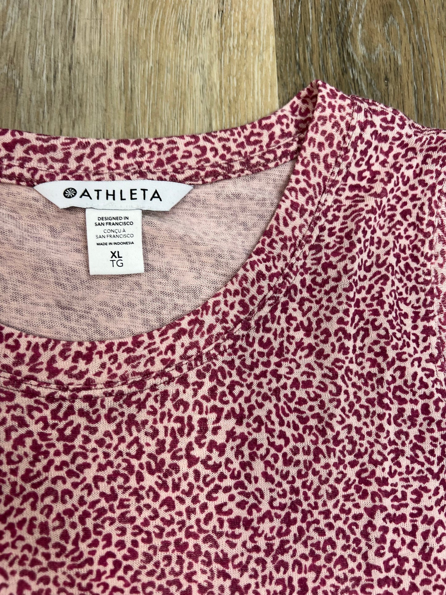 Animal Print Athletic Tank Top Athleta, Size Xl