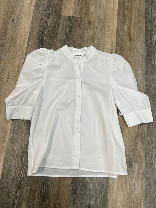 White Blouse Short Sleeve Bb Dakota, Size S