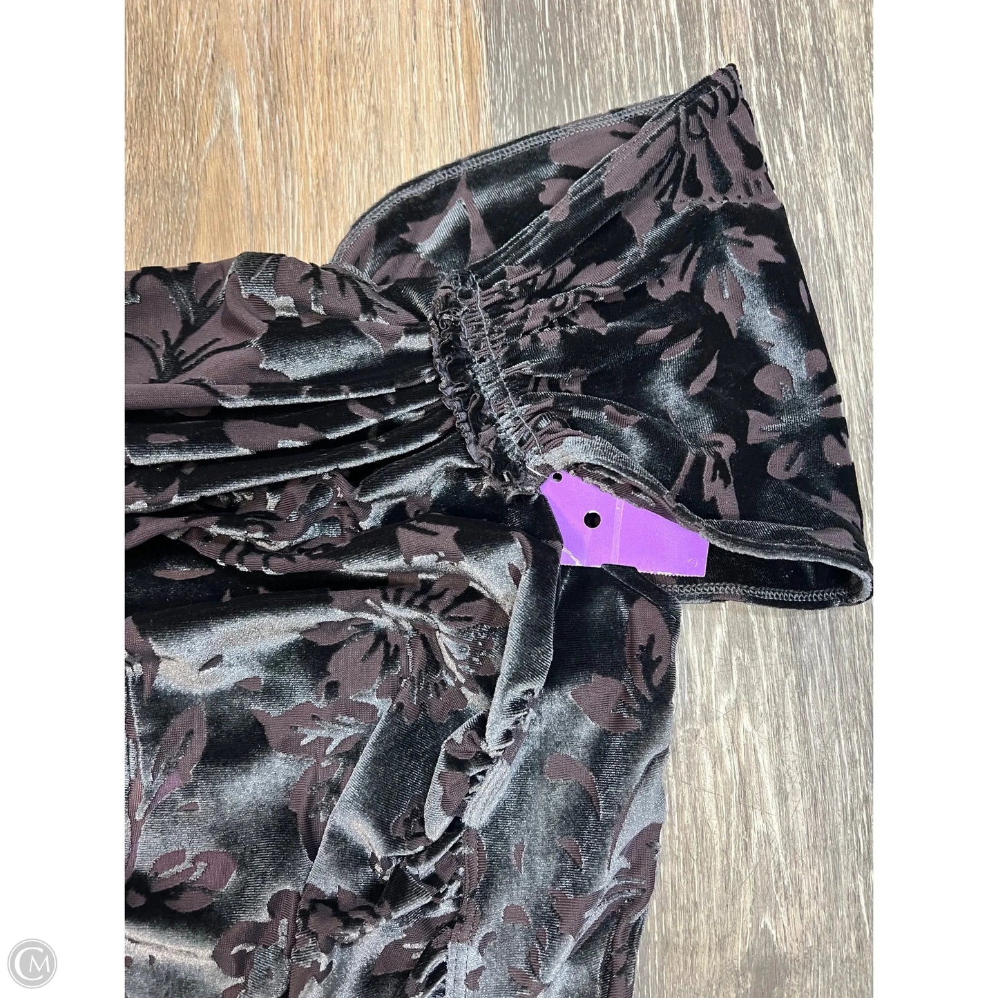 Blouse Short Sleeve By Free People In Grey, Size: L