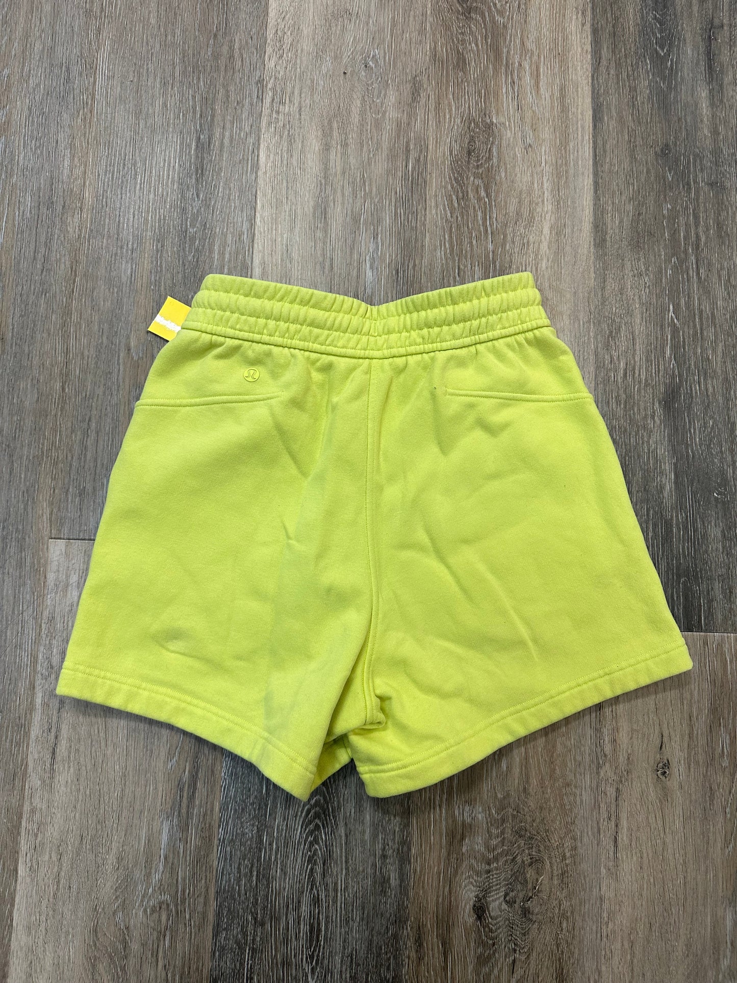 Athletic Shorts By Lululemon In Chartreuse, Size: 2