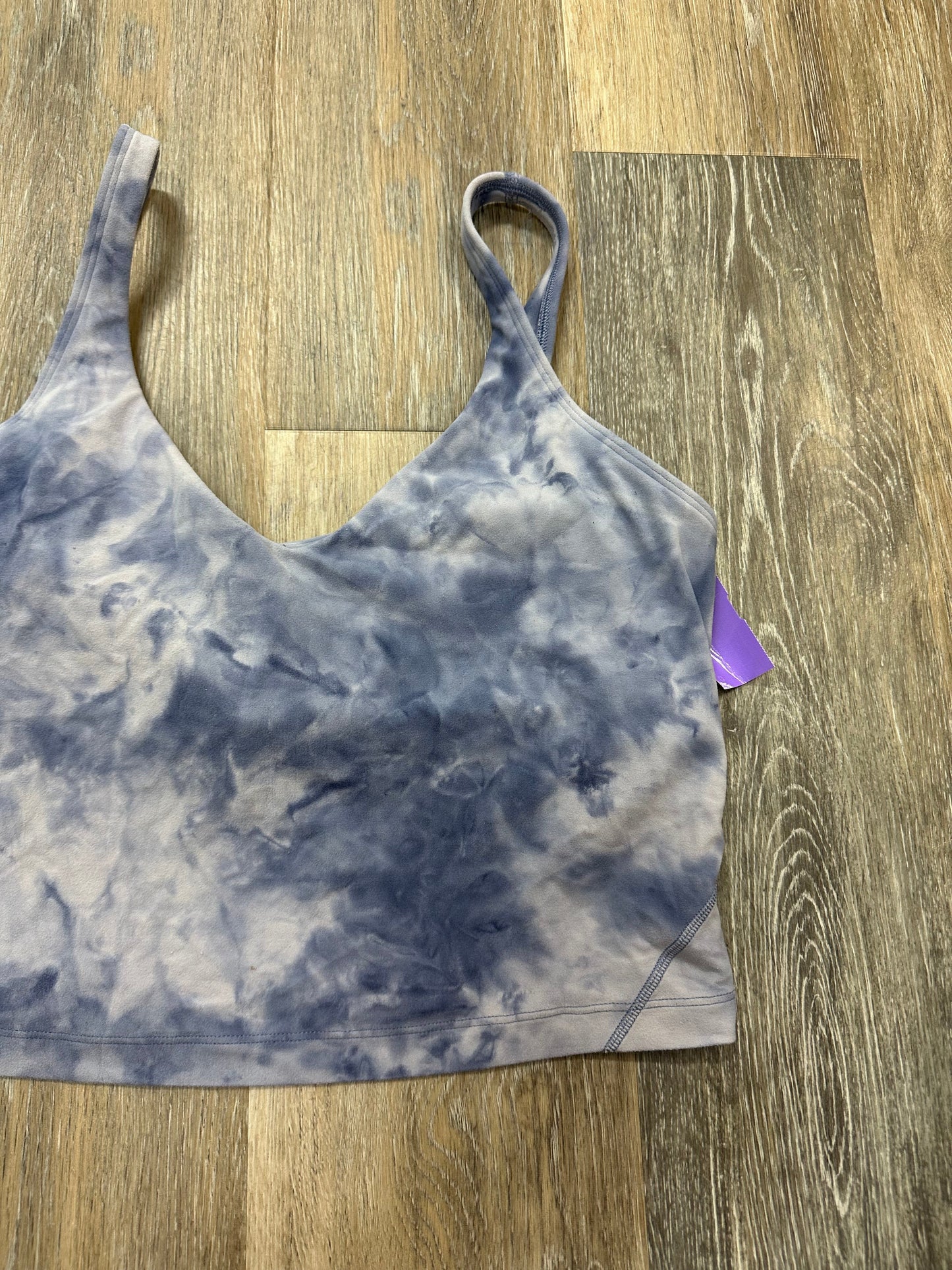 Athletic Bra By Lululemon In Tie Dye Print, Size: 10