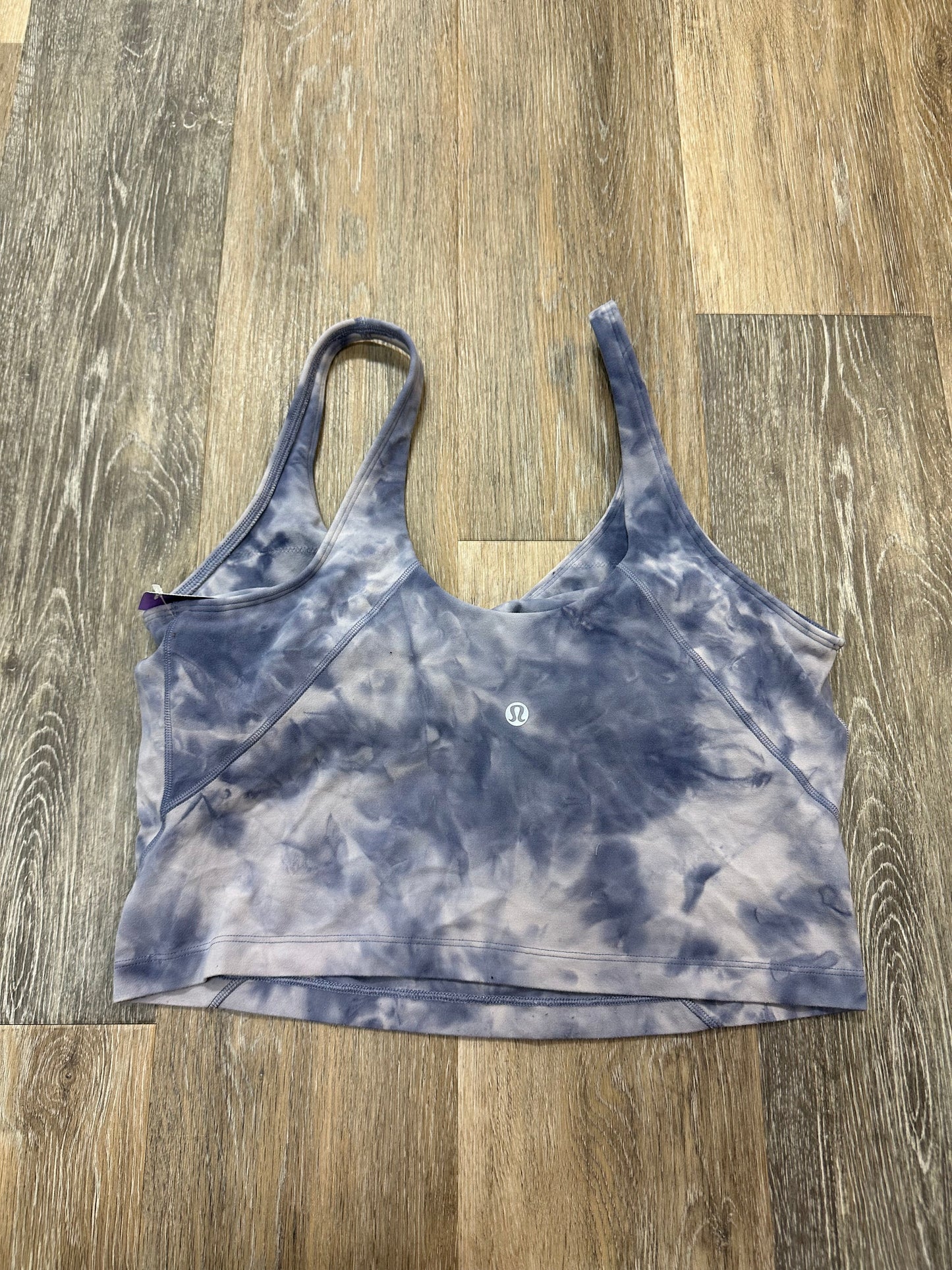 Athletic Bra By Lululemon In Tie Dye Print, Size: 10