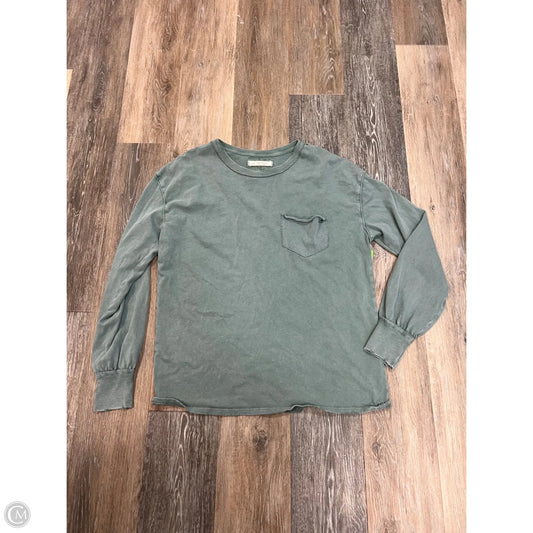 Top Long Sleeve By We The Free In Green, Size: Xs