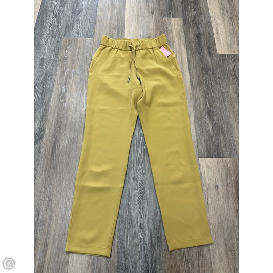 Athletic Pants By Lululemon In Yellow, Size: 2