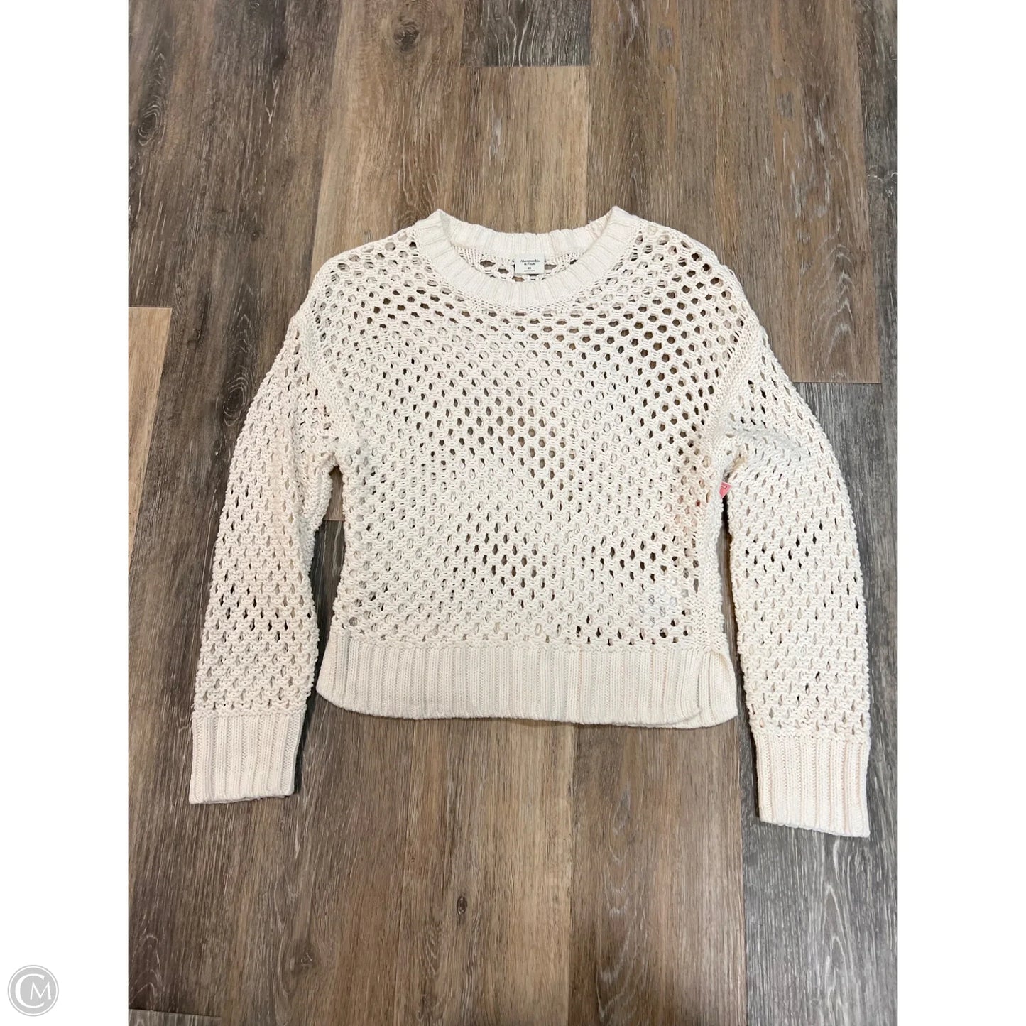 Sweater By Abercrombie And Fitch In White, Size: Xs