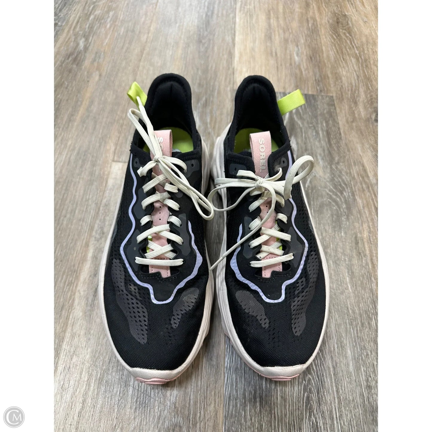 Shoes Athletic By Sorel In Black & Grey, Size: 9