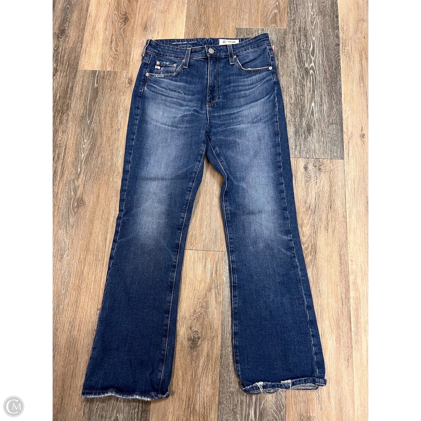 -Jeans Straight By Adriano Goldschmied In Blue Denim, Size: 4/27