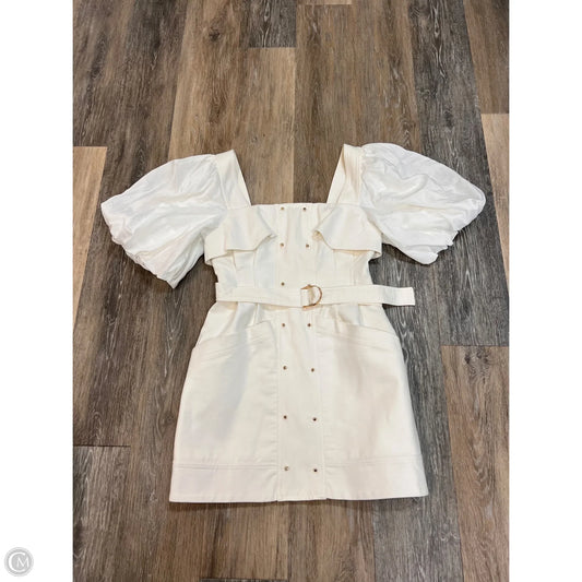 Dress Designer By ACLER In White Denim, Size: 4