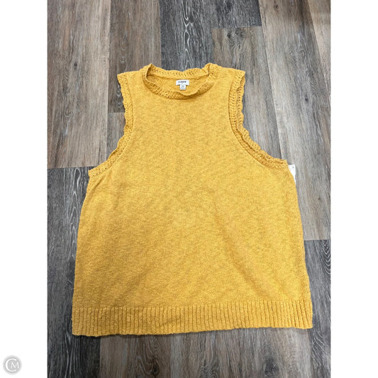 Top Sleeveless By J. Crew In Yellow, Size: 2x