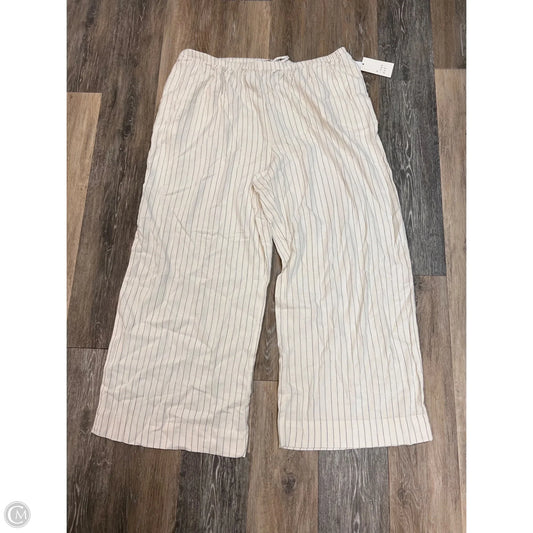 Pants Linen By A New Day In Striped Pattern, Size: 1x