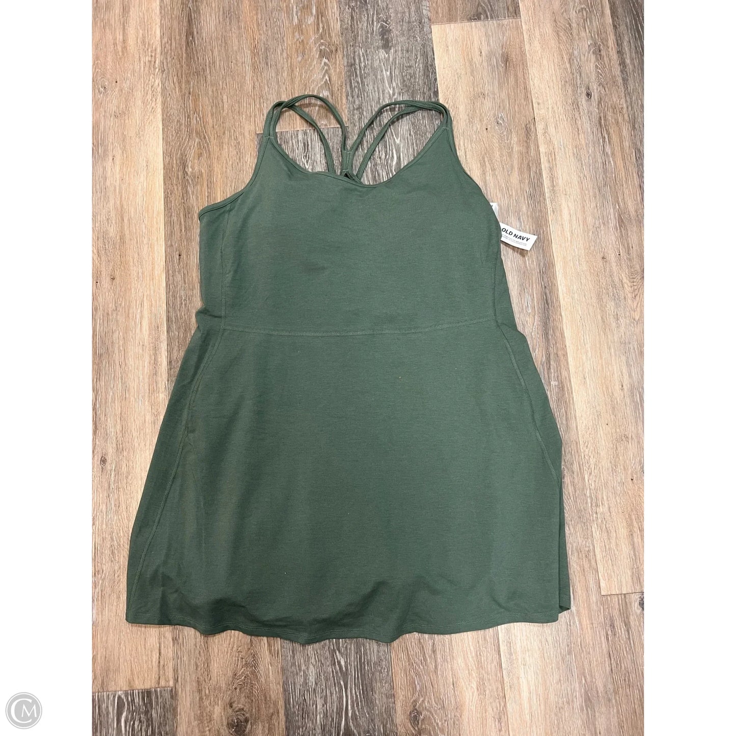 -Athletic Dress By Old Navy In Green, Size: 2x