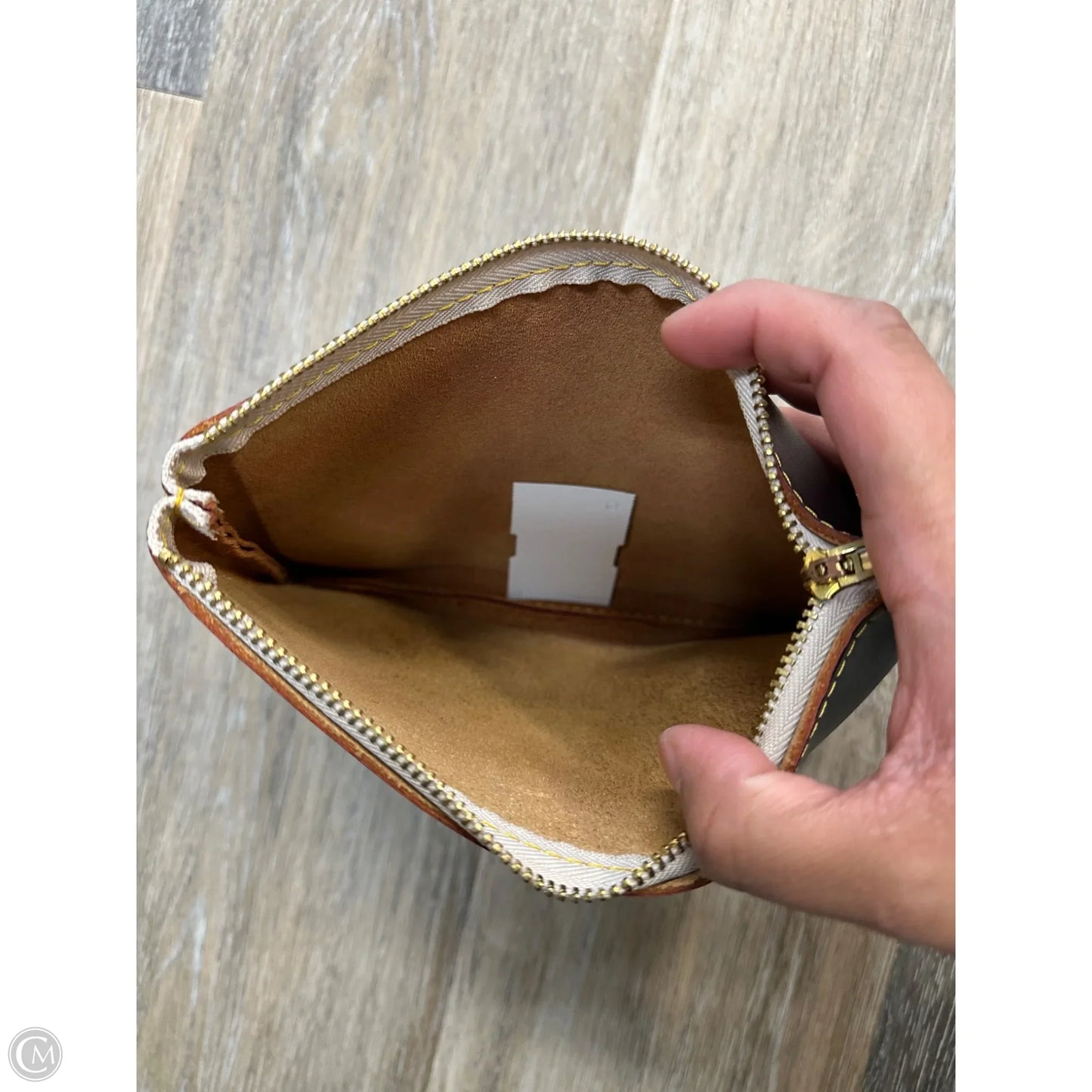 Clutch Leather By Cmb, Size: Medium