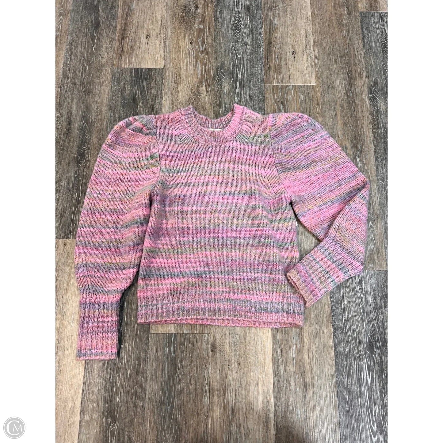 Sweater Designer By Love Shack Fancy In Pink & Purple, Size: S