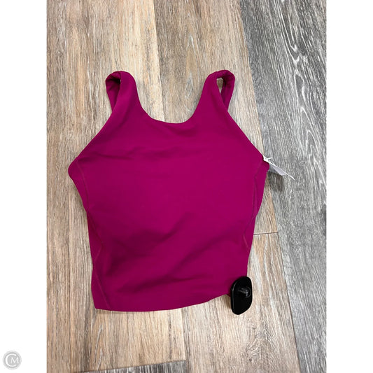 Athletic Tank Top By Lululemon In Pink, Size: 0