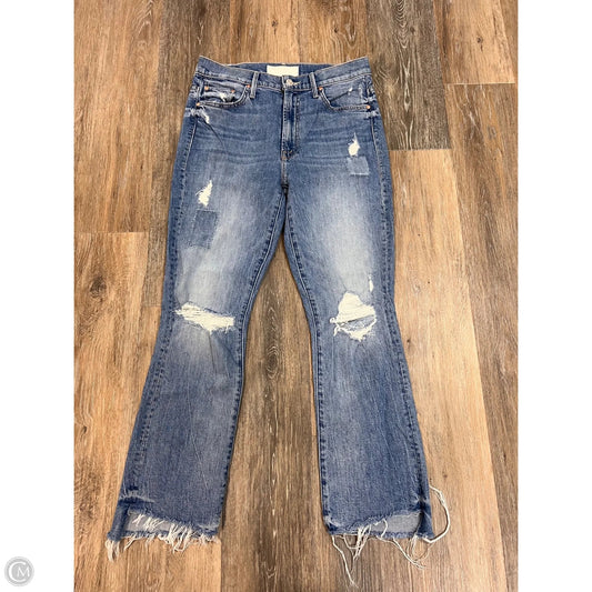 Jeans Straight By Mother In Blue Denim, Size: 4/27