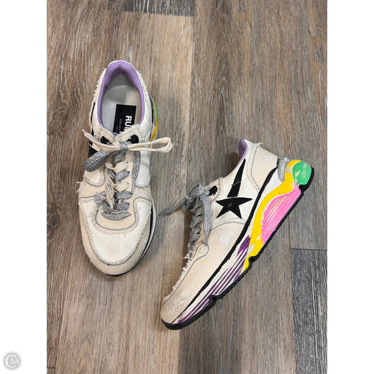 Shoes Luxury Designer By Golden Goose In White, Size: 7/37