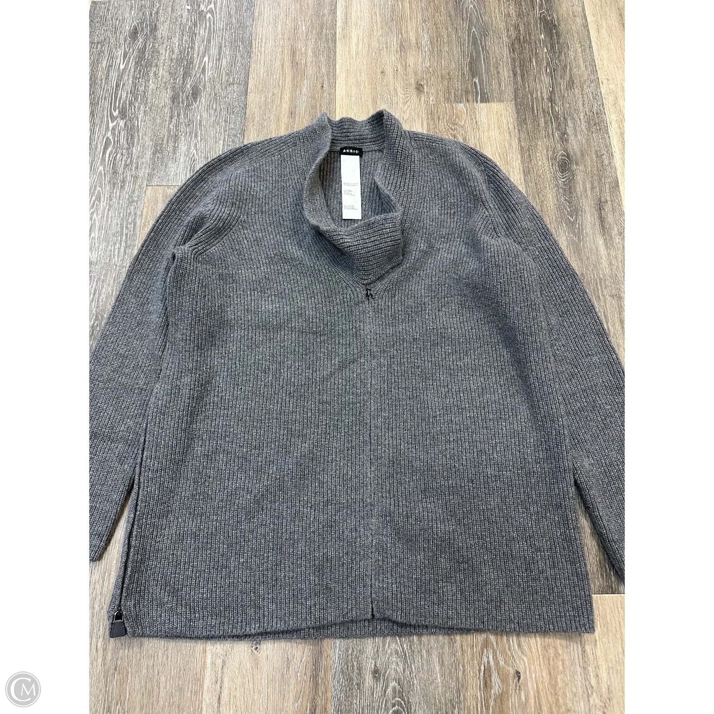 Sweater Cashmere By Akris In Grey, Size: L