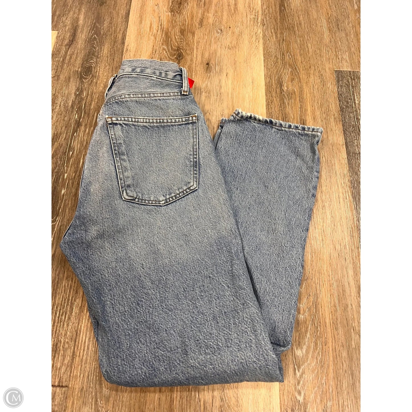 Jeans Straight By Agolde In Blue Denim, Size: 2