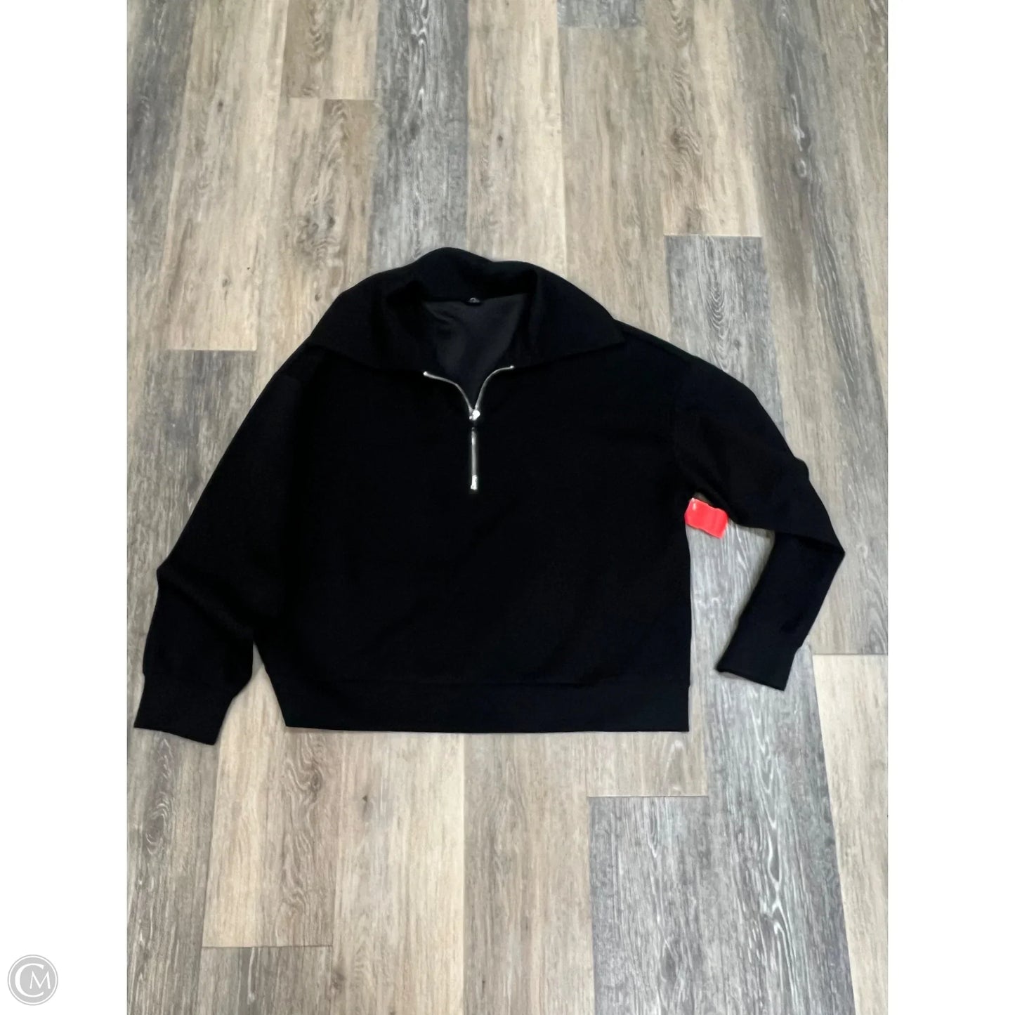 -Sweatshirt Collar By Anrabess In Black, Size: Xl