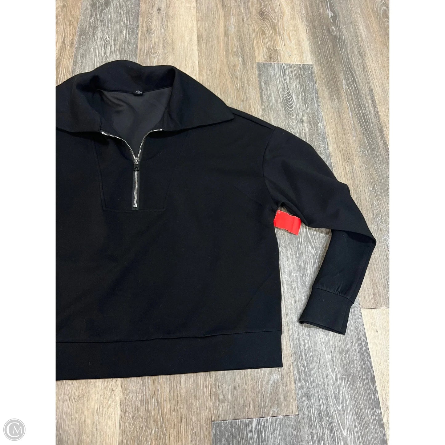 -Sweatshirt Collar By Anrabess In Black, Size: Xl