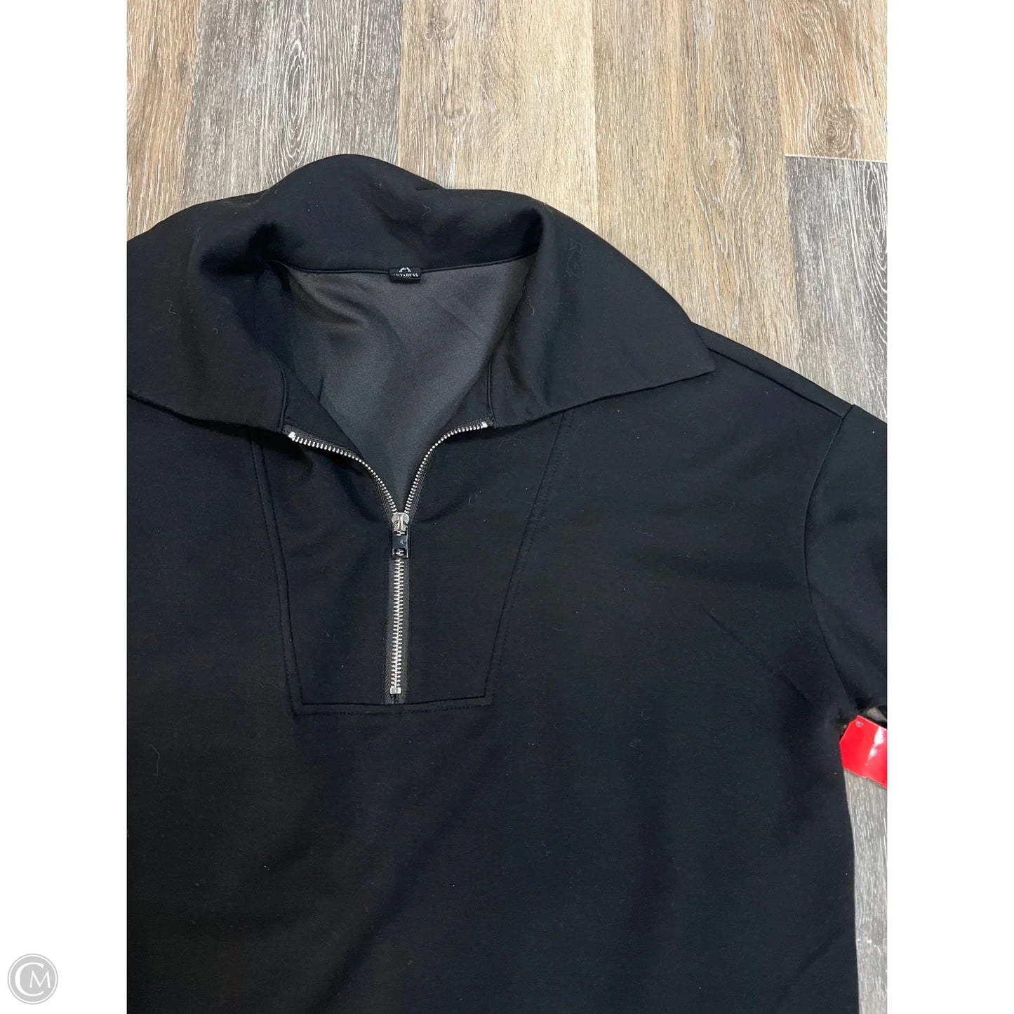 -Sweatshirt Collar By Anrabess In Black, Size: Xl