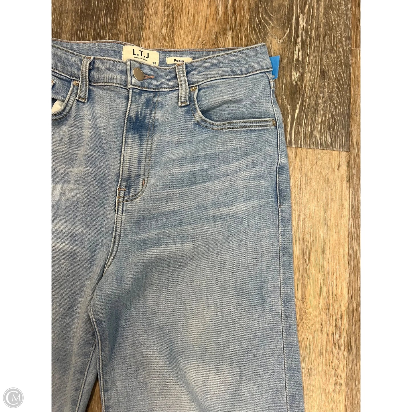 -Jeans Wide Leg By Letter to Juliet In Blue Denim, Size: 6/28