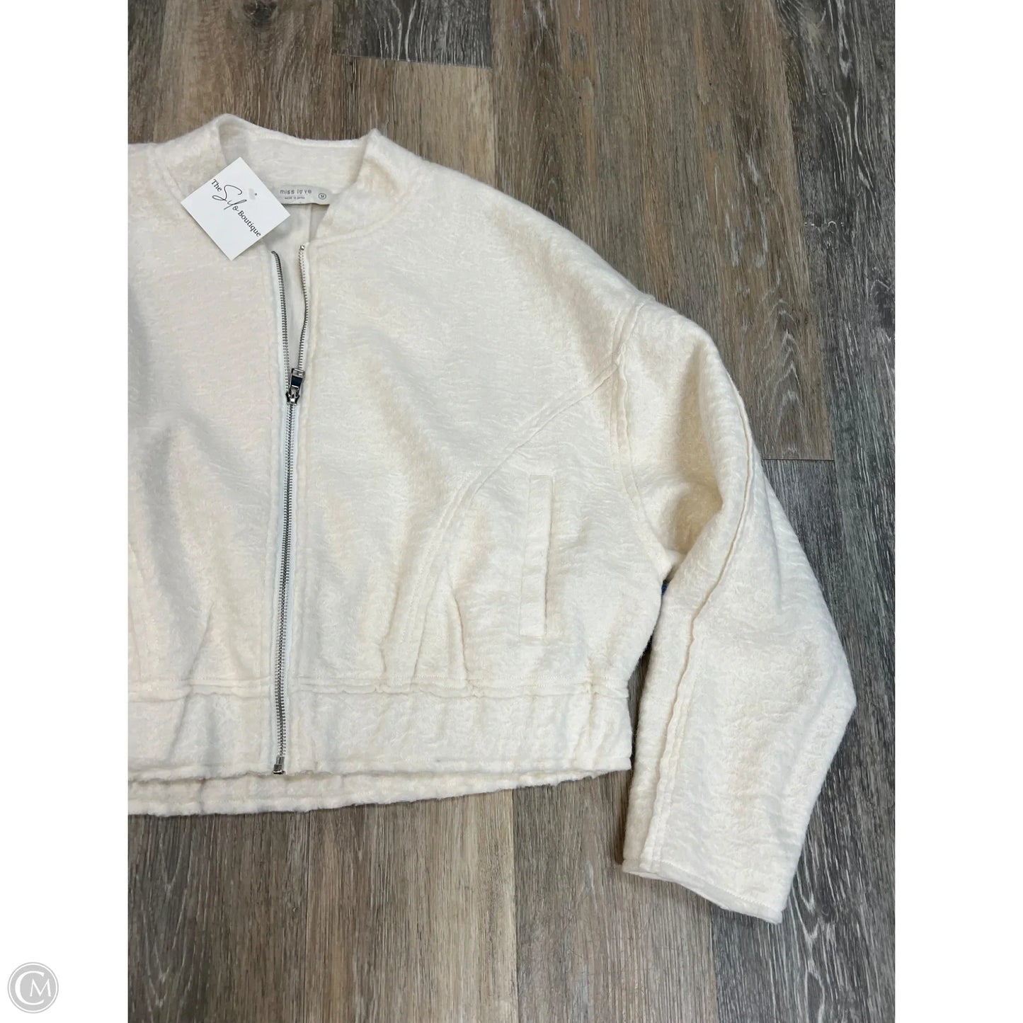 Jacket Fleece By Miss Love In Cream, Size: M