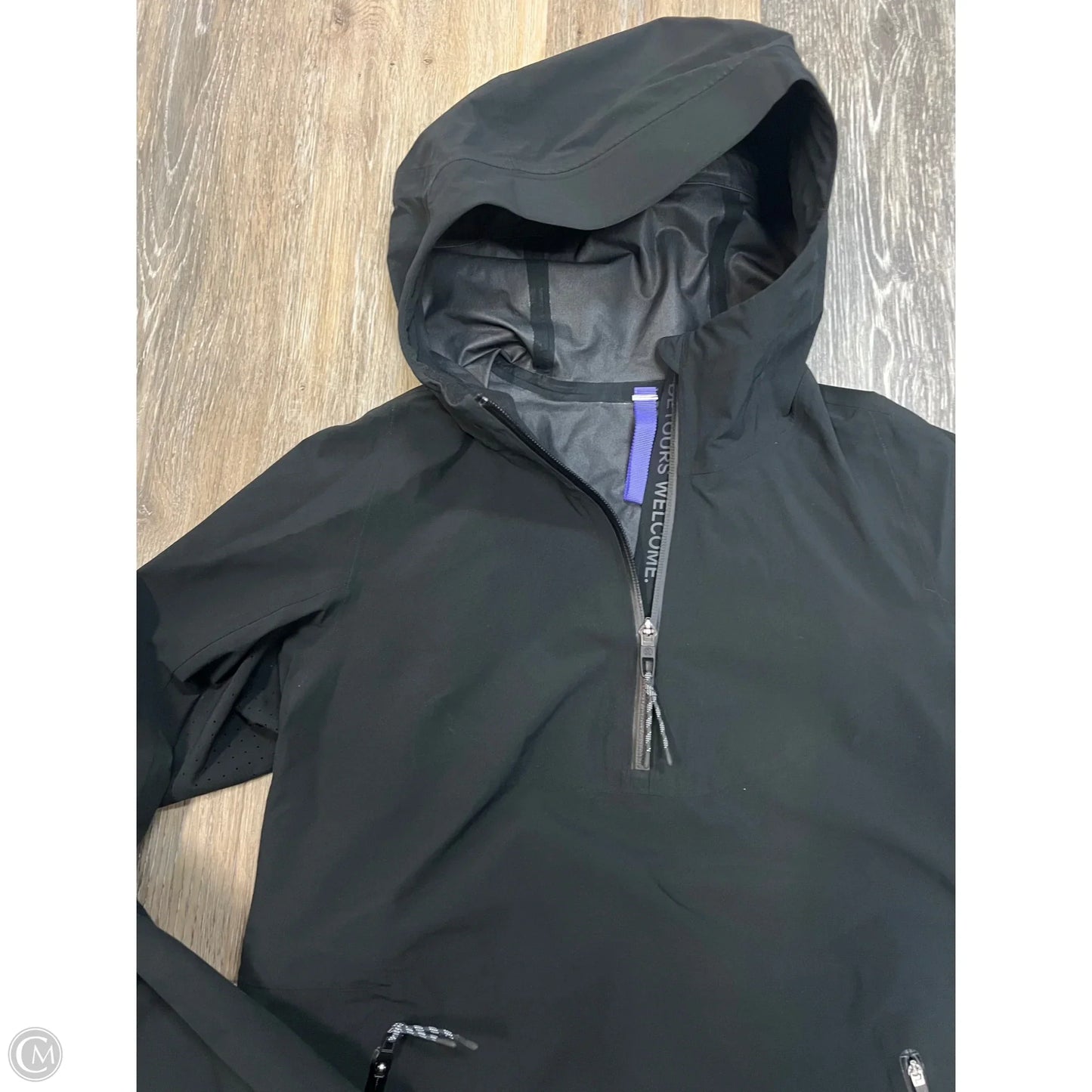 Athletic Jacket By Lululemon In Black, Size: 2