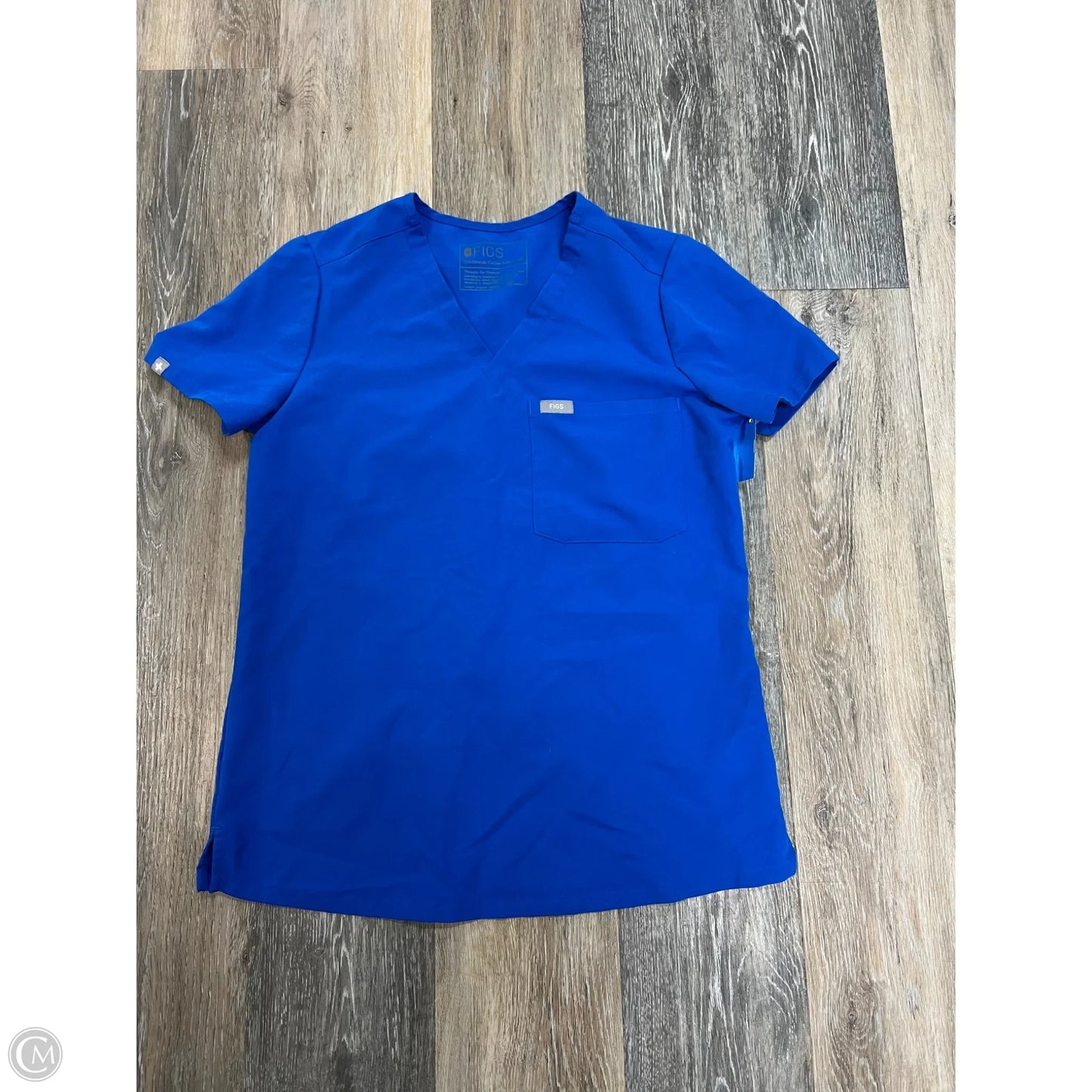 Scrub Top Short Sleeve By Figs In Black, Size: Xs