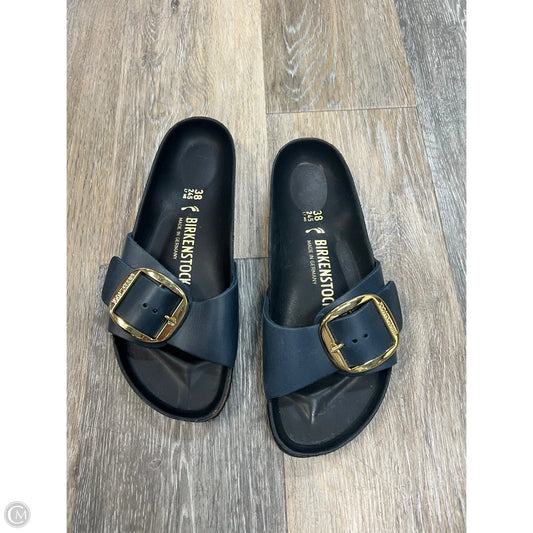 Sandals Flats By Birkenstock In Navy, Size: 7/38