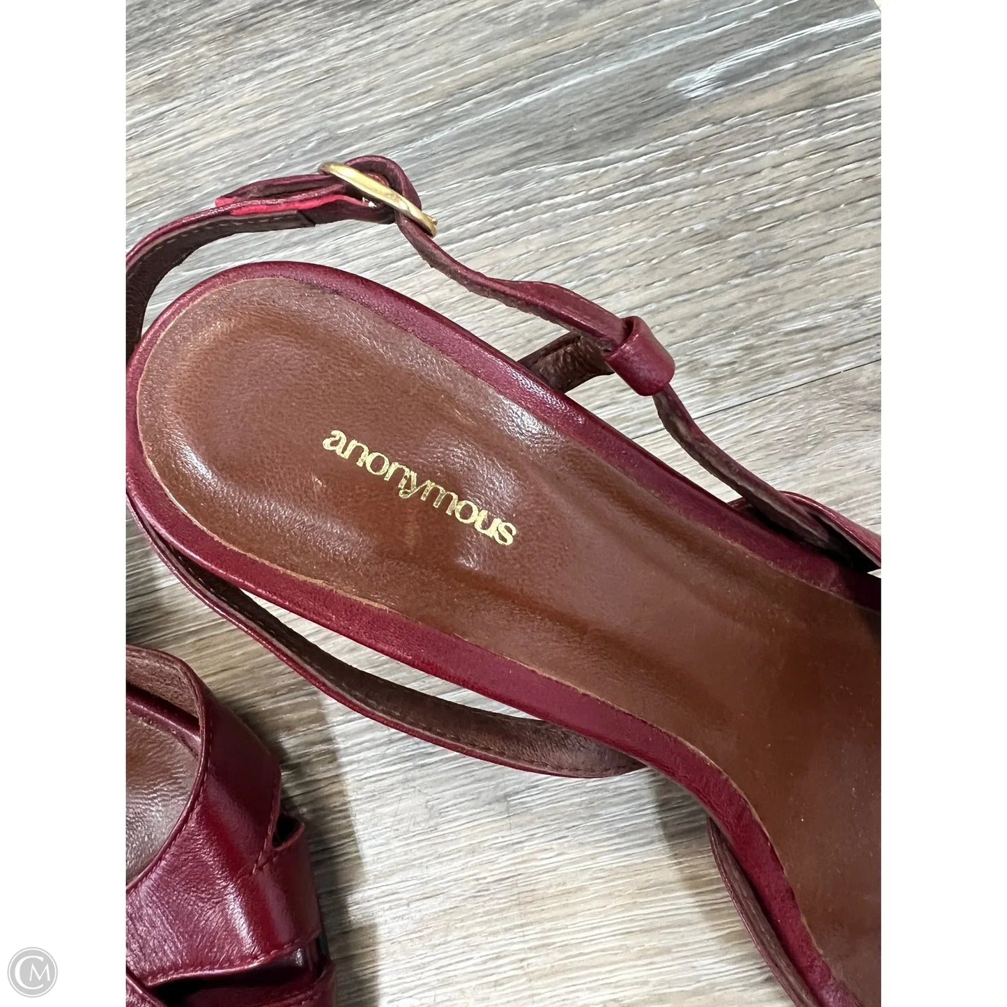 Shoes Heels Block By Anonymous In Red, Size: 8.5