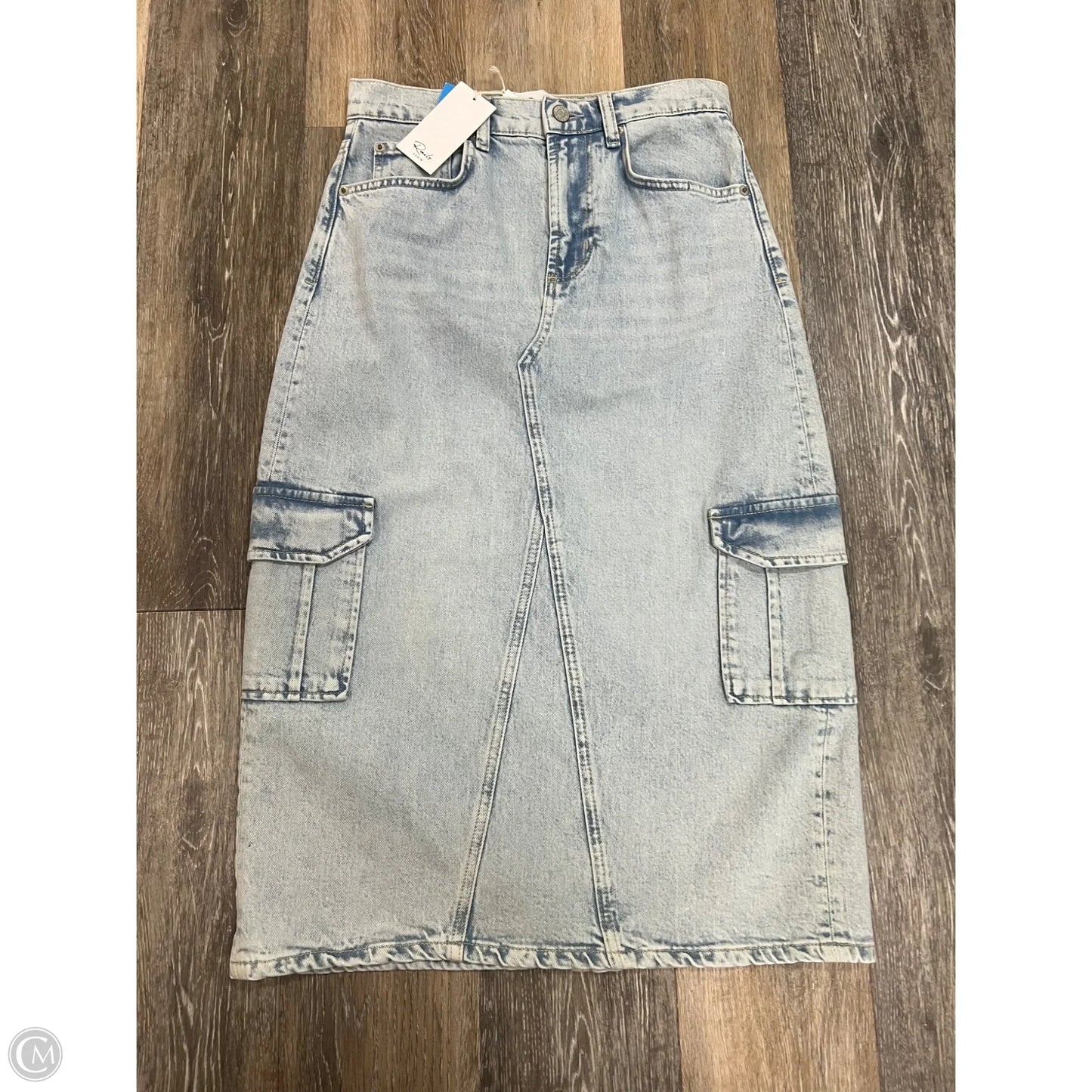 Skirt Midi By Rails In Blue Denim, Size: 0