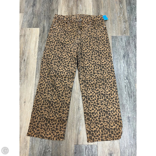 Jeans Wide Leg By American Eagle In Animal Print, Size: 8l