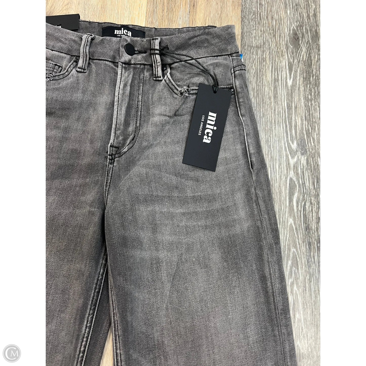 Jeans Wide Leg By Micas In Grey Denim, Size: 0/24