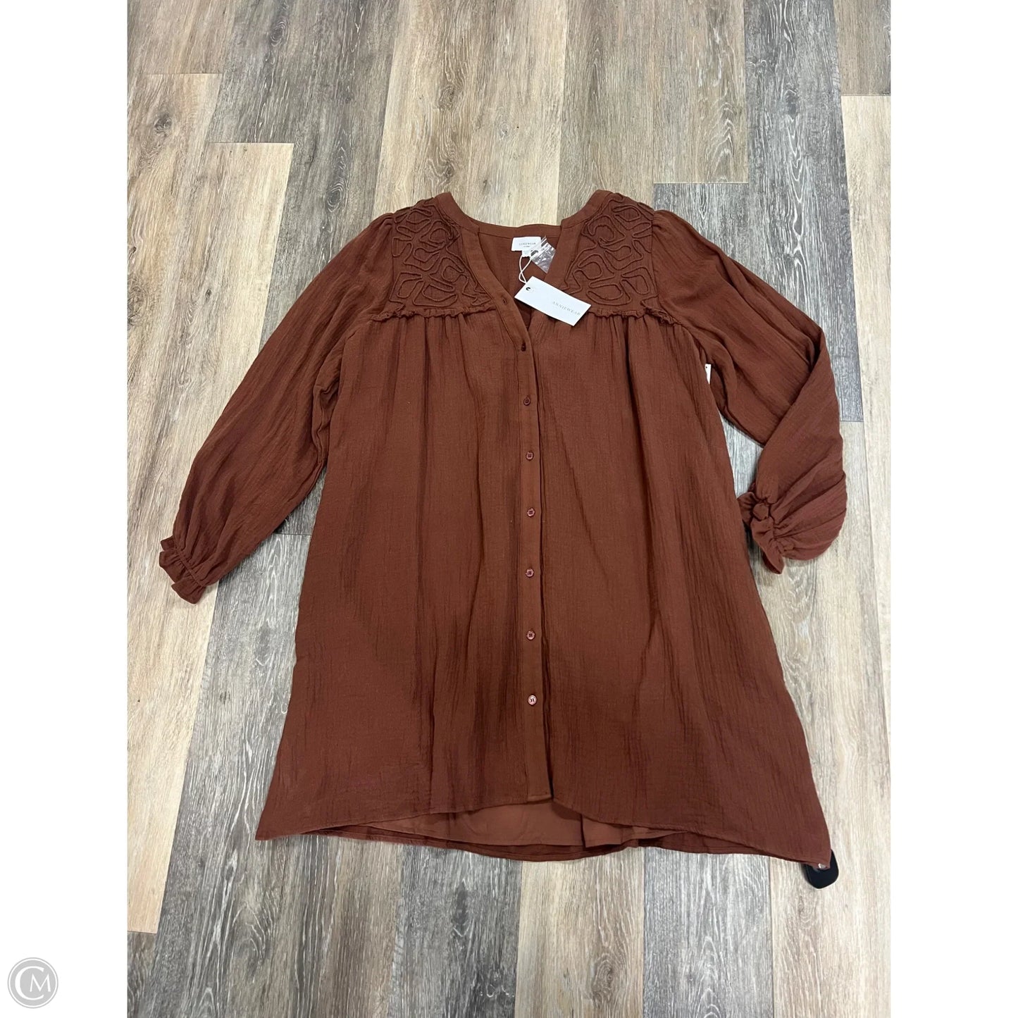 Dress Casual Short By Anniewear In Brown, Size: Xl