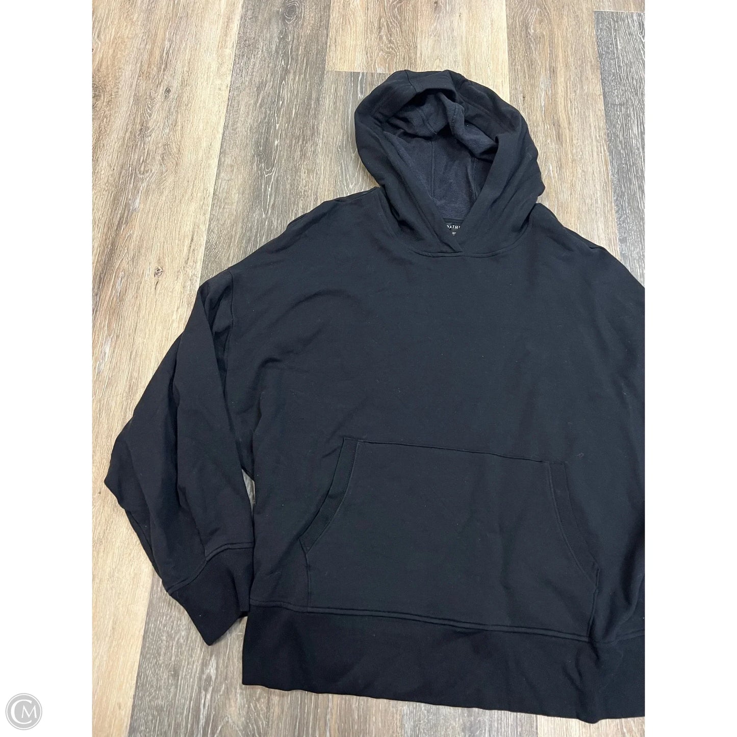 Athletic Sweatshirt Hoodie By Athleta In Black, Size: 2x