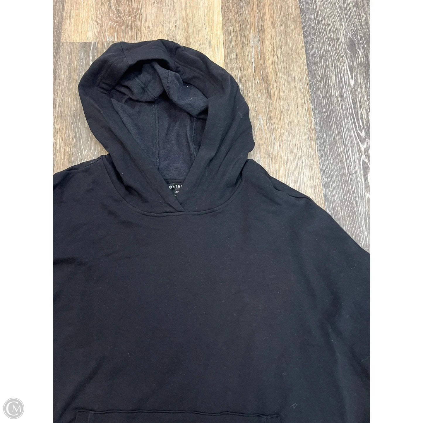 Athletic Sweatshirt Hoodie By Athleta In Black, Size: 2x