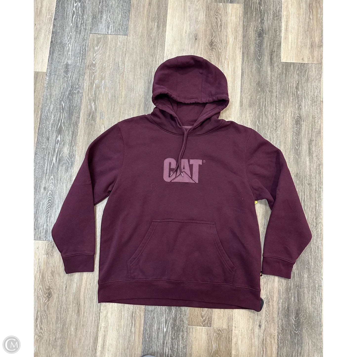 Sweatshirt Hoodie By CAT In Purple, Size: L