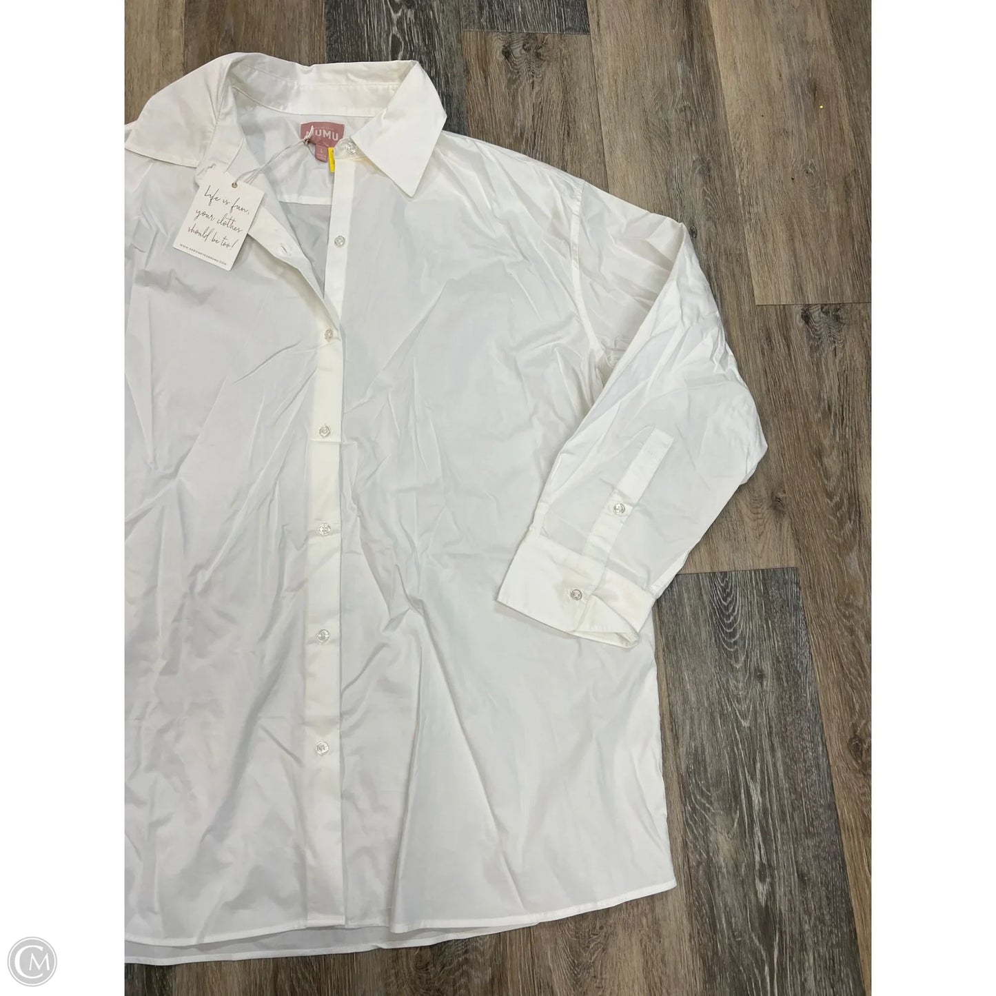 Tunic Long Sleeve By Show Me Your Mumu In White, Size: L