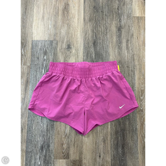 Athletic Shorts By Nike Apparel In Pink, Size: L